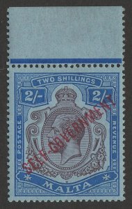 MALTA 1922 Self-Government KGV 2/-, wmk mult crown CA . MNH **.