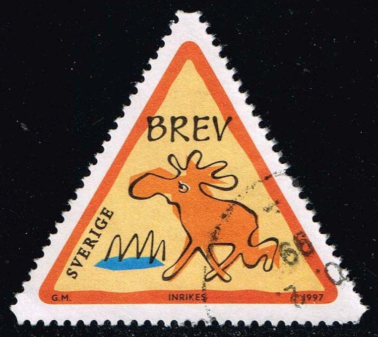 Sweden #2240 Elk as Fantasy Character; Used (1.00)