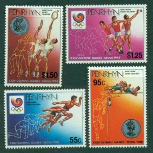 1988 Penrhyn Island 483-486 1988 Olympic Games in Seoul 12,00 €