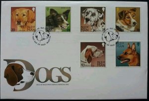 Isle Of Man Dogs 1996 Children Pets Animal Fauna (stamp FDC)