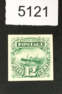 MOMEN: US STAMPS # 117P4 PROOF ON CARD LOT #J 5121