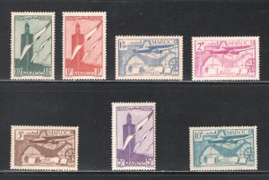 French Morocco #C20-6    VF, Unused, OG, Complete Set, CV $4.45 .....  2190209