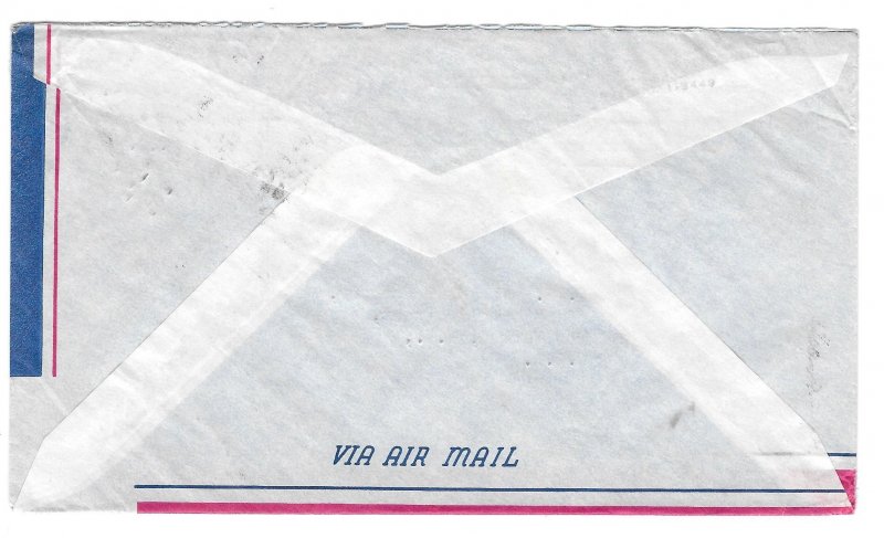 Haiti Airmail Cover Port au Prince 1956 Duplex H Cancel to US Sc# RA23 C99