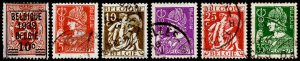 Belgium Scott 241, 246-250 (1932) Used F C