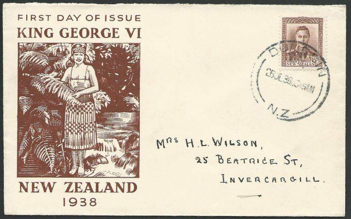 NEW ZEALAND 1938 GVI 1½d commem FDC........................................51339