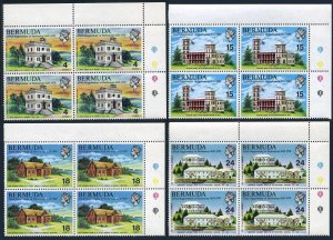 Bermuda 272-275 blocks/4,MNH.Mi 261-264. Bermuda's Parliament-350.Ship.1970.