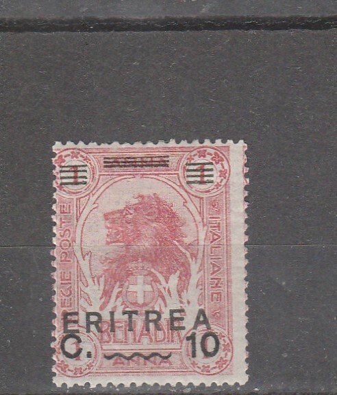 Eritrea  Scott#  60  MH  (1922 Overprinted