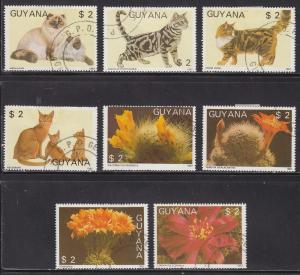 Guyana 1866a-h  Flora and Fauna 1988