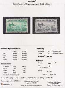 936 3 cent Coast Guard in WW 2 mint OG NH EGRADED XF 92 XXF 