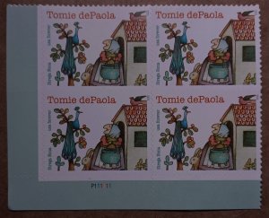 United States #5797 (63c) Tomie dePaola MNH block of 4 plate #P111111 (2023)