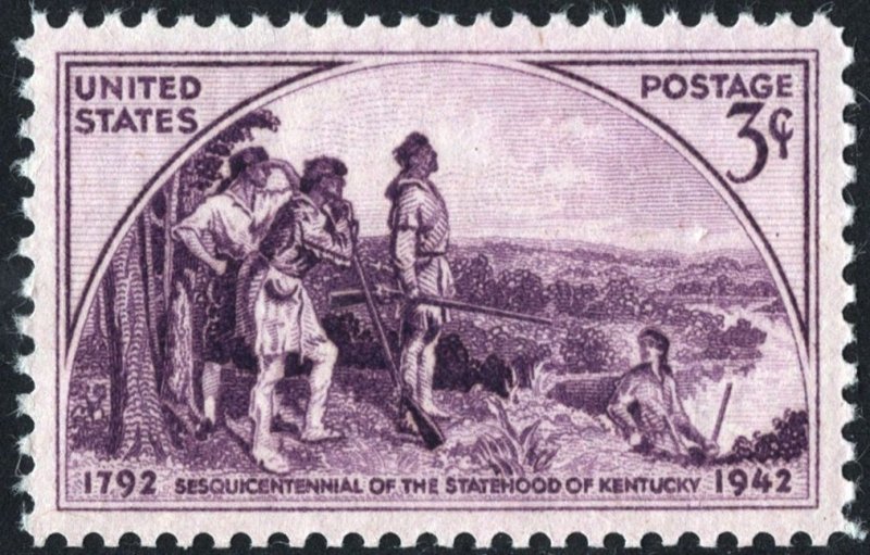 SC#904 3¢ Kentucky Statehood Single (1942) MNH