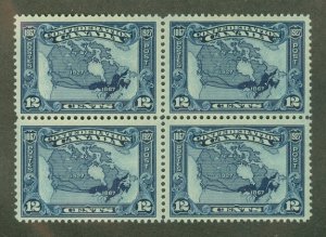 A: Canada 145 MNH xf block of 4 CV $160+