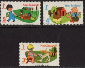 Thematic stamps NEW ZEALAND 1975 HEALTH 1079/81 used