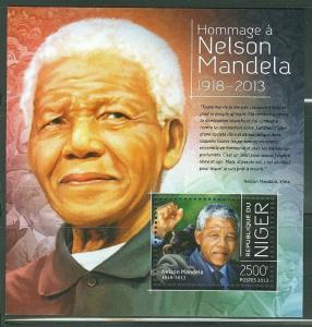 NIGER 2013 NELSON MANDELA IN MEMORIAM SOUVENIR SHEET PART II