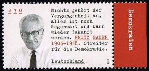 Germany 2019, Sc.#3134 MNH Fritz Bauer, Lawyer and Judge