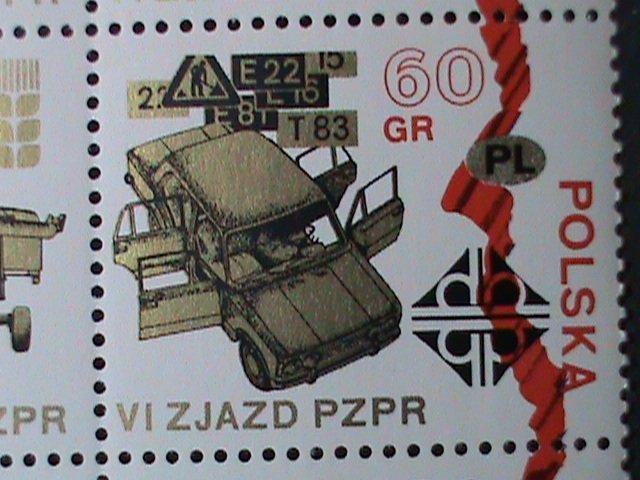 POLAND -1971-SC#1859a- 6TH CONGRESS OF UNITED WORKERS UNION -MNH BLOCK-VF