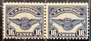 US Stamps -  SC# - C5 - Air Service Emblem - MOG NH - Pair - SCV = $240.00
