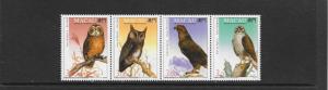 BIRDS - MACAU #702a PREDATORS  MNH