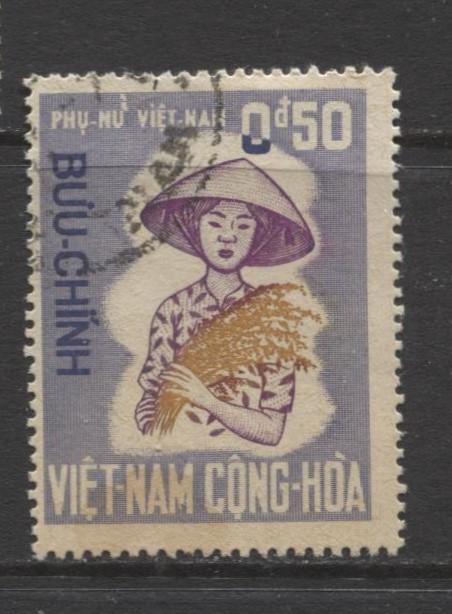 Viet Nam - Scott 343 - Vietnamese Women Issue -1969 - FU -Single 50c Stamp