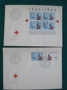 Switzerland 1963 Red Cross 426, 428aSS  FDC    kt15