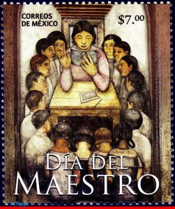 2676 MEXICO 2010 TEACHER'S DAY, PAINTING, ART, EDUCATION, MNH