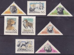 Hungary 1148-55 MNH 1956 Hungarian Dogs Full Set of 9 Very Fine
