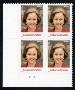 SC# 5699 - (84c) - Katherine Graham - MNH plate block/4