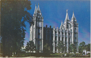 Mormon Temple, Salt Lake City, Utah Postcard