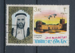 Umm Al Qiwain 1964 Scott 16 used - 3r, Sheik & palace