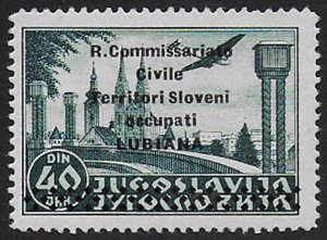 1941 Lubiana 40d. MNH Sass A n. 9A