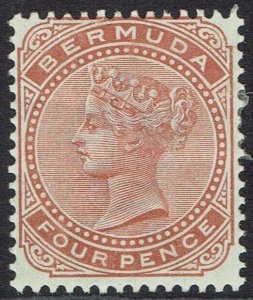 BERMUDA 1883 - 1904 QV 4D WMK CROWN CA