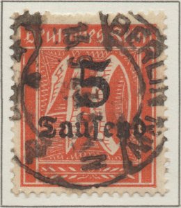 Germany Deutsches Reich Hyper Inflation 5T on 40pf stamp Weimar Republic Mi277