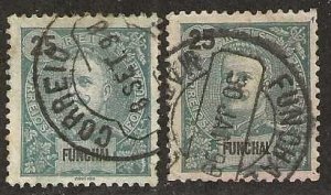 Funchal 19,  used. 1897. (f4)  Pick one!