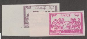 Afghanistan Scott #B21-B22 Imperf Stamp - Mint Set