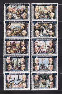 Laos 269-269D Singles Set MNH American Bicentennial (A)