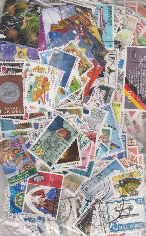 Collection of over 1240 different stamps Europe only (No GB)