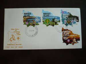 Postal History - Norfolk Island - Scott# 231-234 - First Day Cover