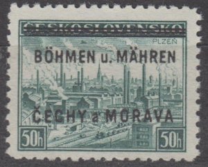 Bohemia & Moravia Scott #7 1939 MNH