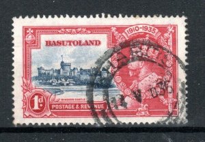 Basutoland 1d 1935 Silver Jubilee dot by flagstaff variety  SG 11h FU CDS