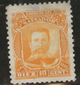 El Salvador Scott 108 Mint stamp Hinge Thin no overprint