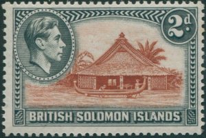 Solomon Islands 1939 SG63 2d Canoe House MLH