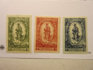 LIECHTENSTEIN Scott 47-49, MINT LIGHTLY HINGED Cat $3