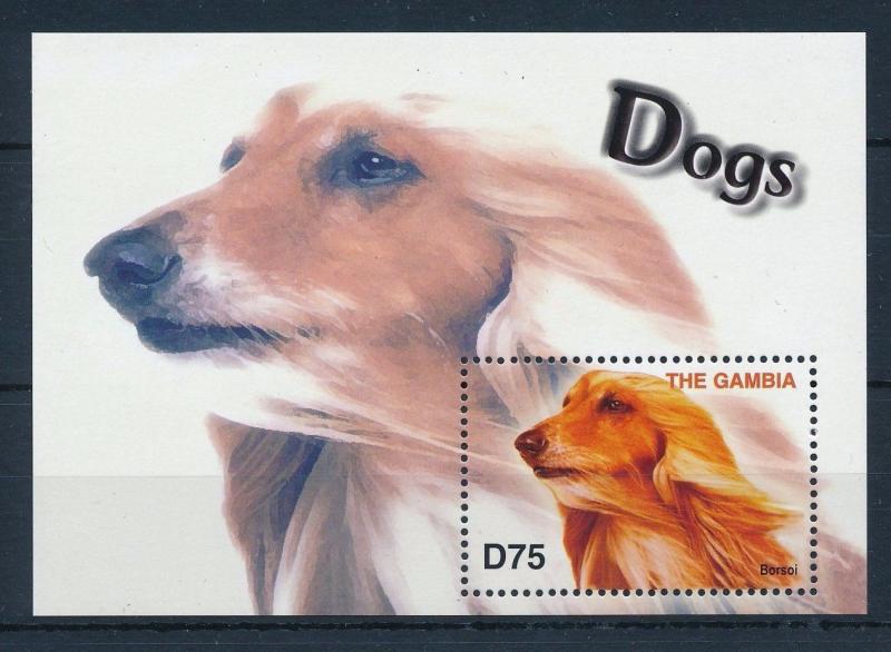 [31656] Gambia 2004 Animals Dogs Borsoi MNH  Sheet