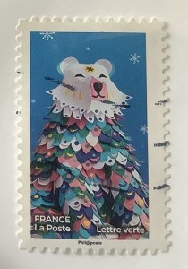 France 2019 Scott 5741 used - Fantastic Animals, Polar bear