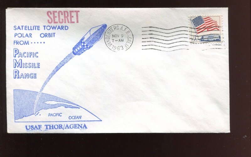 SECRET THOR/AGENA POLAR SATELLITE LAUNCH NOV 9 1963 VANDENBERG AFB COVER DC315