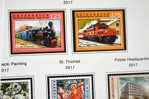 COLOR PRINTED AUSTRIA 2011-2020 STAMP ALBUM PAGES (101 illustrated pages)