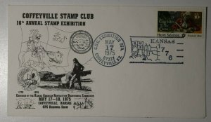 CSC Exhibition Sta Coffeyville KS 1975 OPS Regional Show Philatelic Expo Cachet 