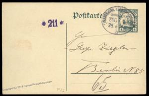 German 1913 East Africa WESTPARE MAKANJA DOA Usambarabahn Zug 4b Railway C 85548