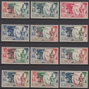 France Colonies 1949 UPU Omnibus set mnh