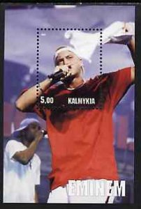 KALMYKIA - 2001 - Eminem - Perf Souv Sheet - Mint Never Hinged - Private Issue